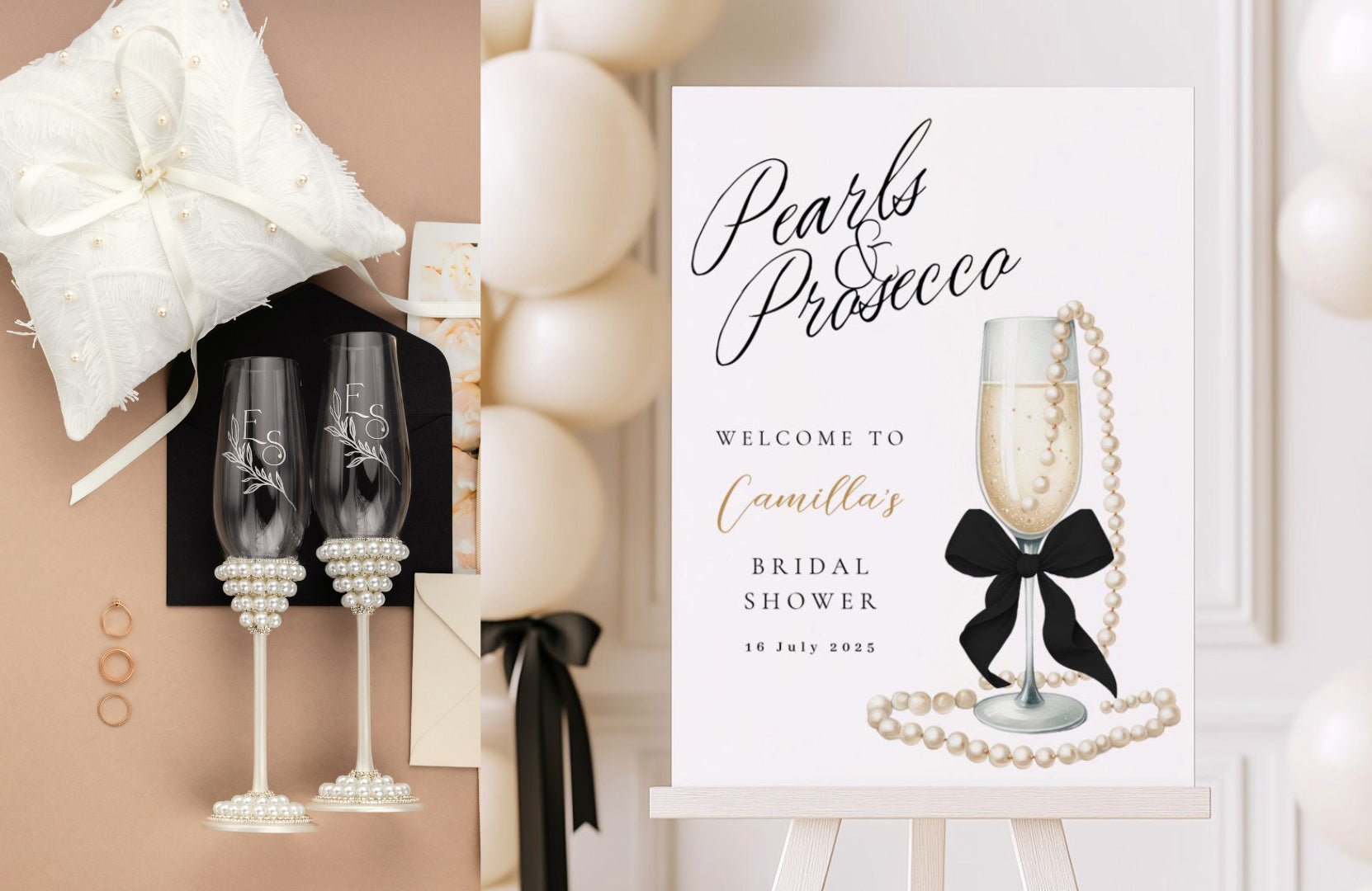 Pearls & Prosecco Bridal Shower: The Perfect Blend of Elegance and Celebration - ELENA HONCH