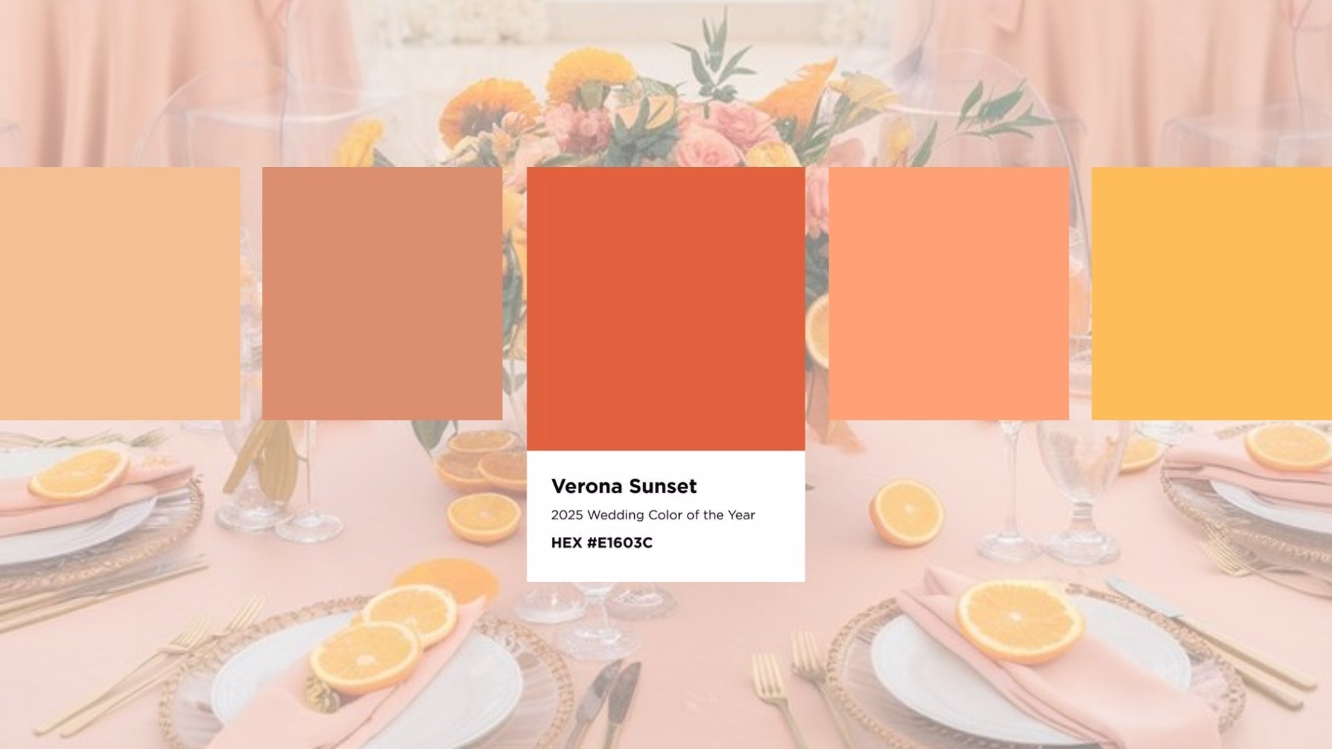 Verona Sunset: The Pantone 2025 Wedding Color of the Year - ELENA HONCH