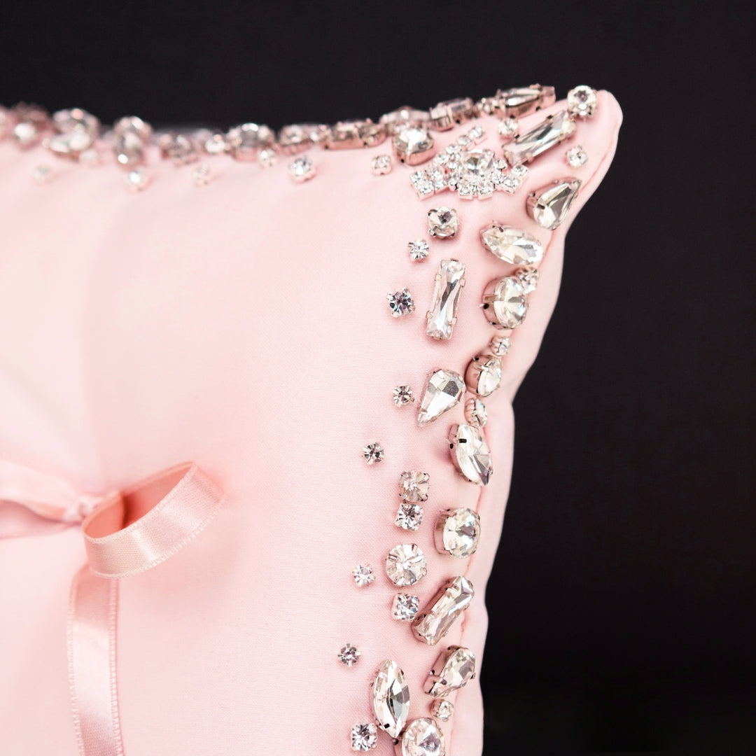 Wedding Pillow For Rings In Blush