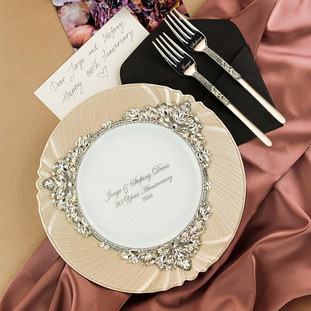 30th Anniversary Ivory Set For Cake - ELENA HONCH