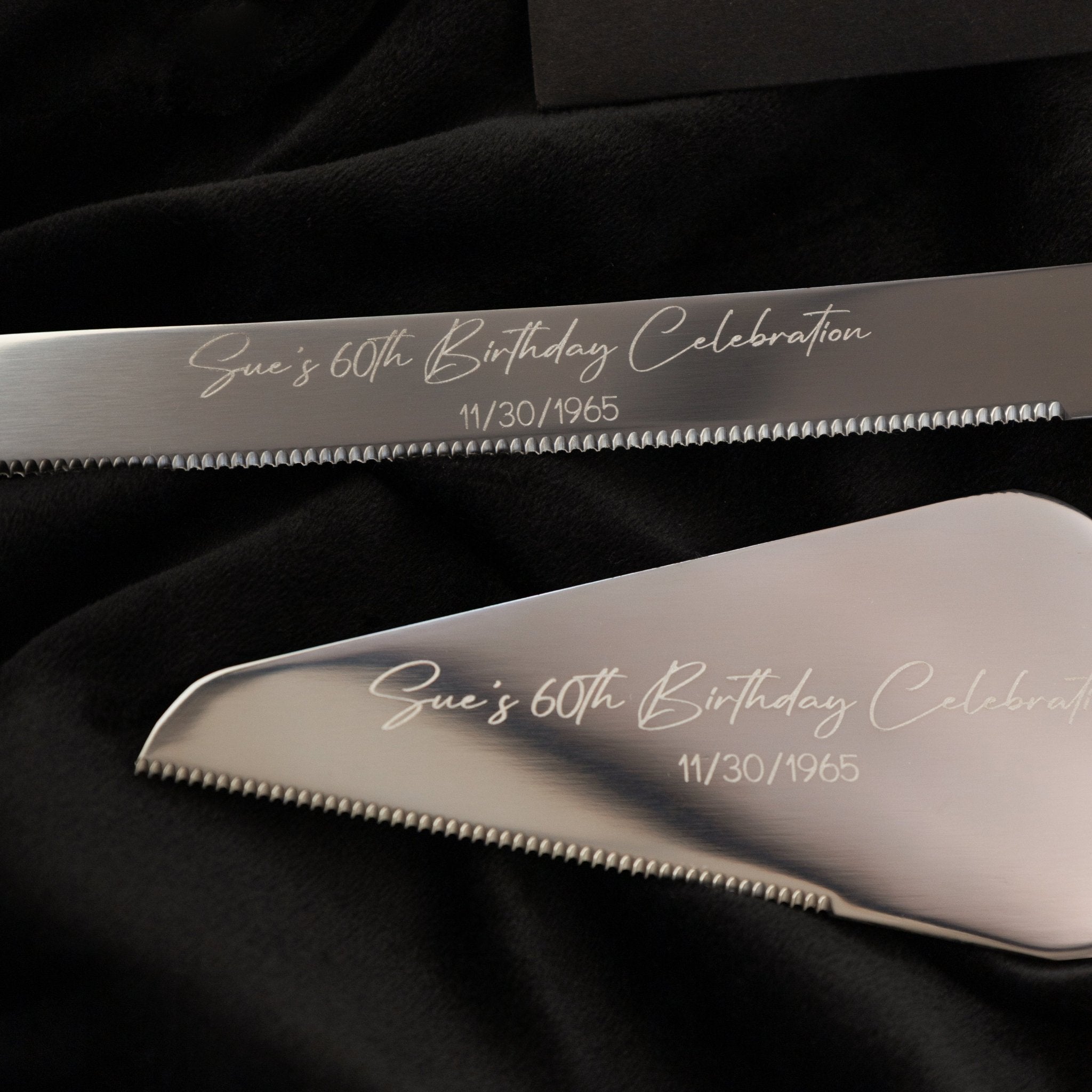 60th Anniversary Blossom Glasses & Cake Set Ivory With Pearls - ELENA HONCH