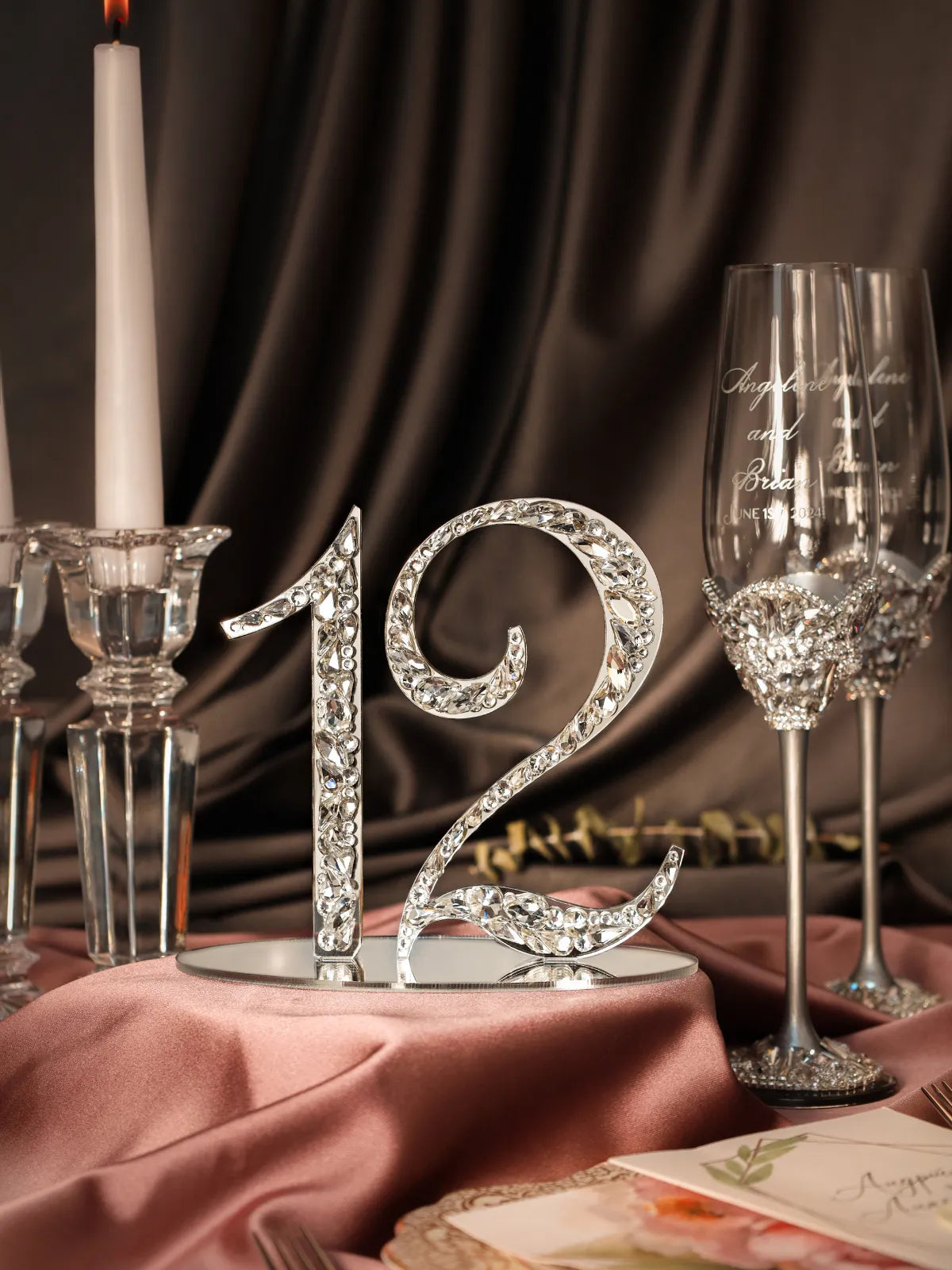 Table Numbers Silver