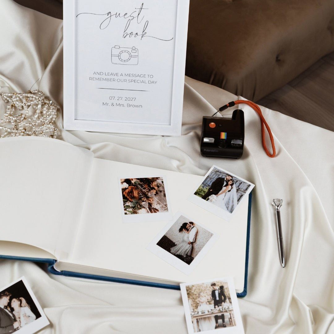 Guest Book in Navy Blue