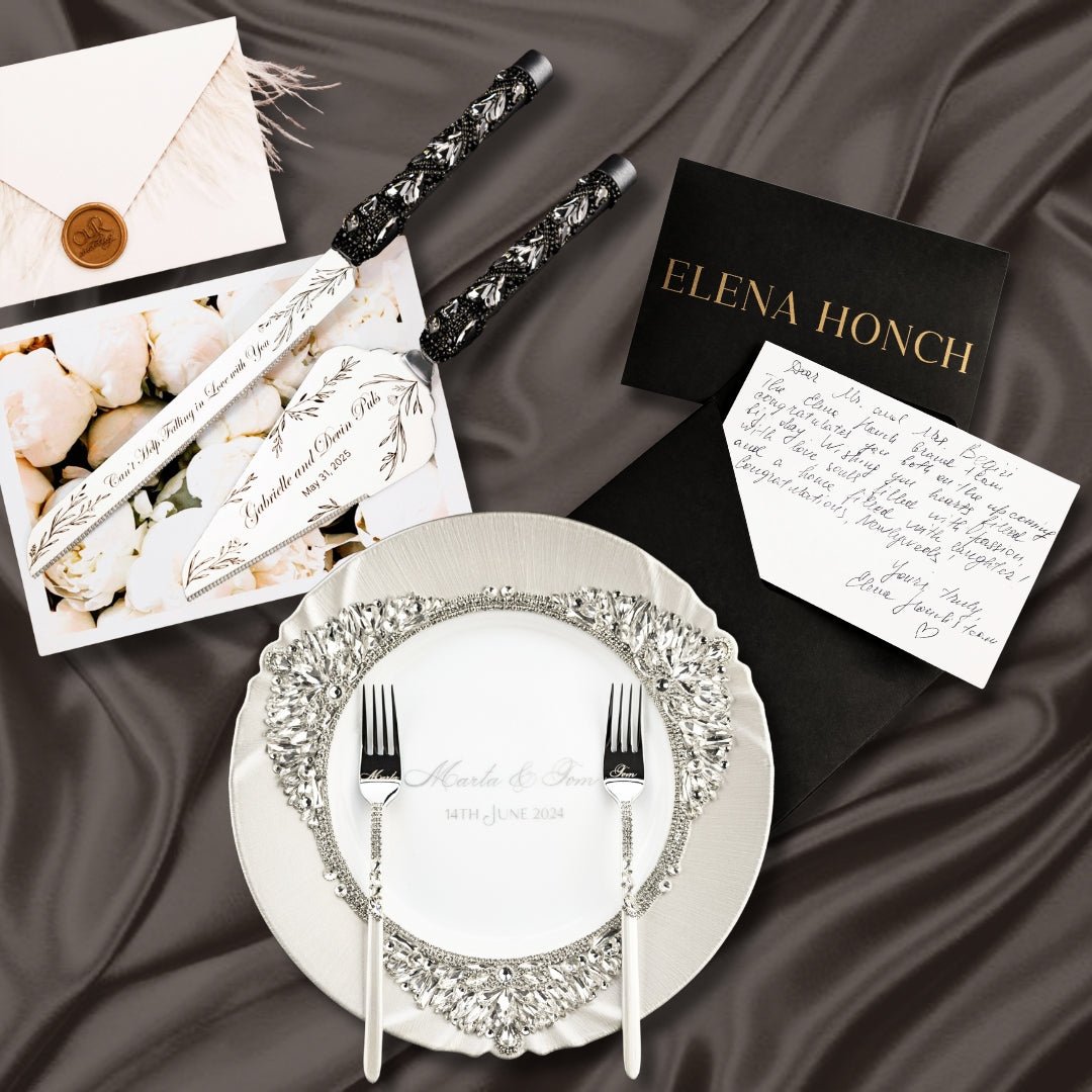 Black & White Set For Cake - ELENA HONCH