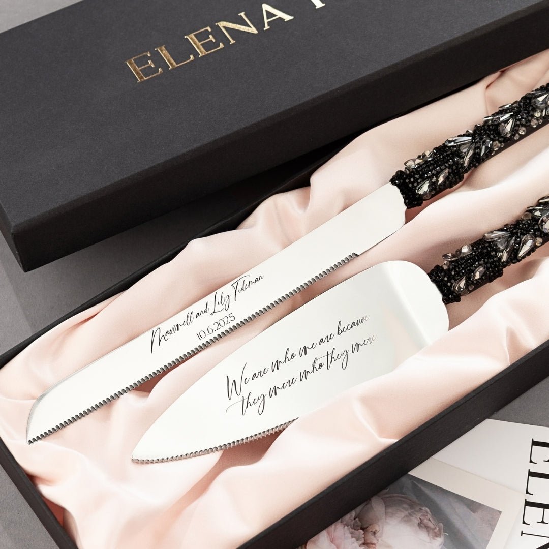 Blossom Set Gothic in Black - ELENA HONCH