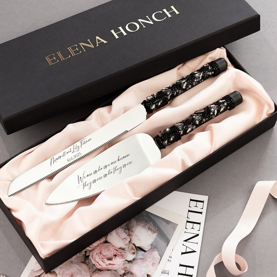 Blossom Set Gothic in Black - ELENA HONCH