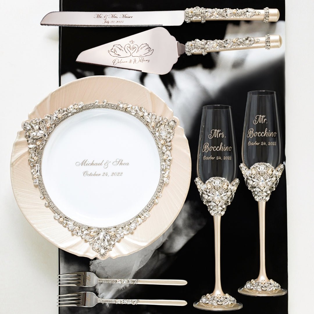 Blossom Set Ivory with pearls - ELENA HONCH