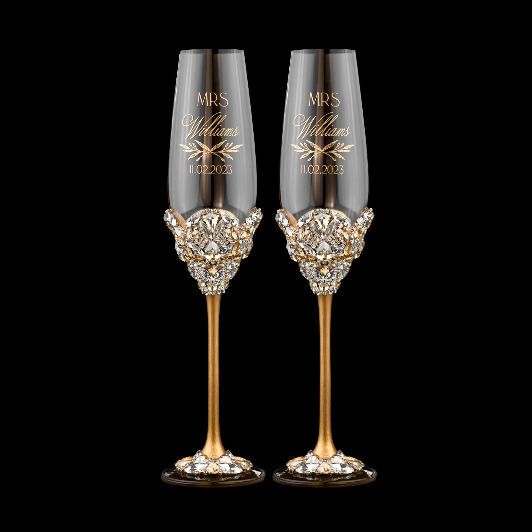 Flutes Blossom Gold - ELENA HONCH