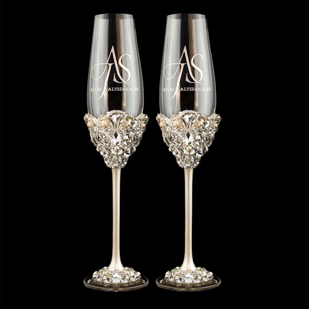 Flutes Blossom Ivory & Pearls - ELENA HONCH