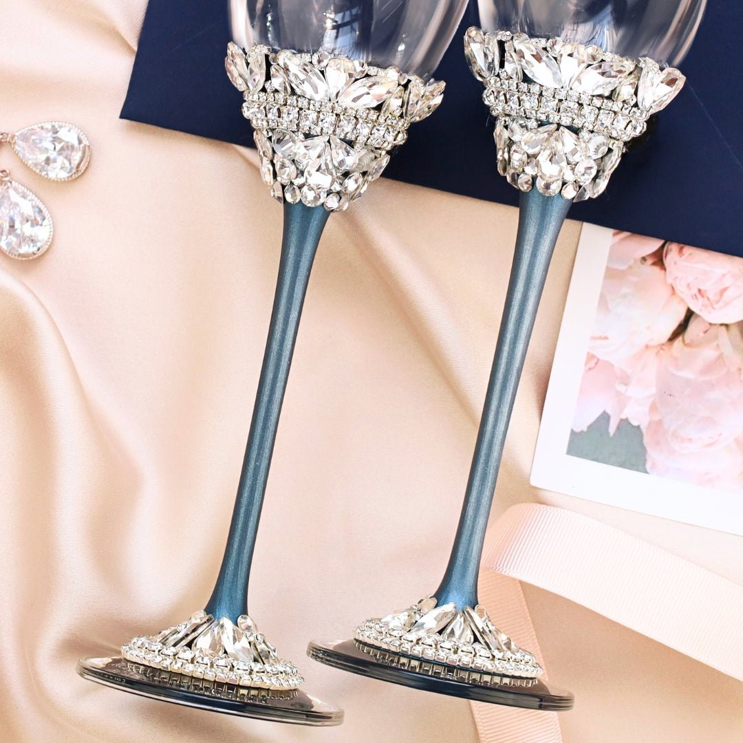Flutes Ivy & Cake Set in Navy Color - ELENA HONCH