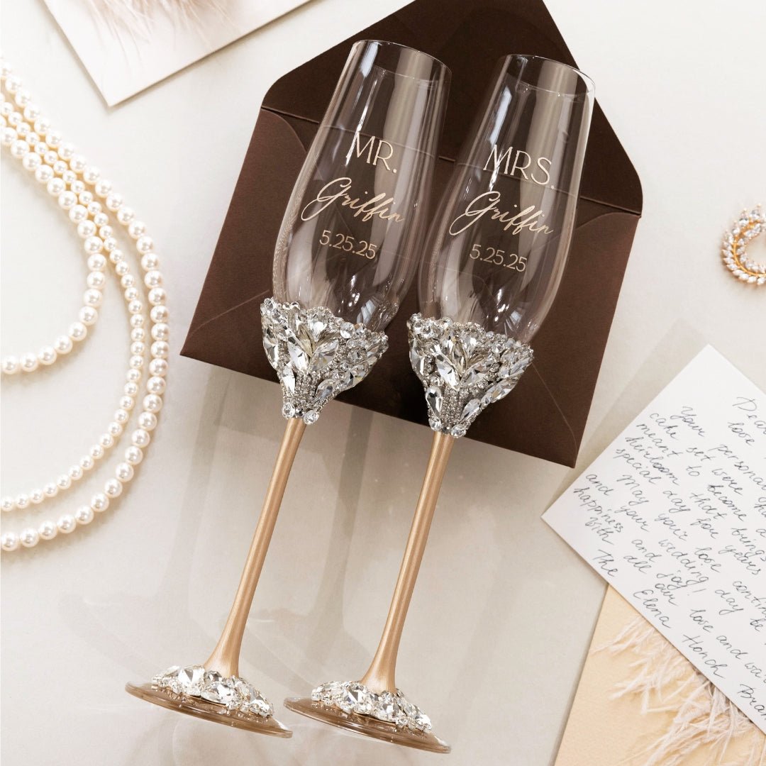 Glasses Ruta In Champagne Color - ELENA HONCH