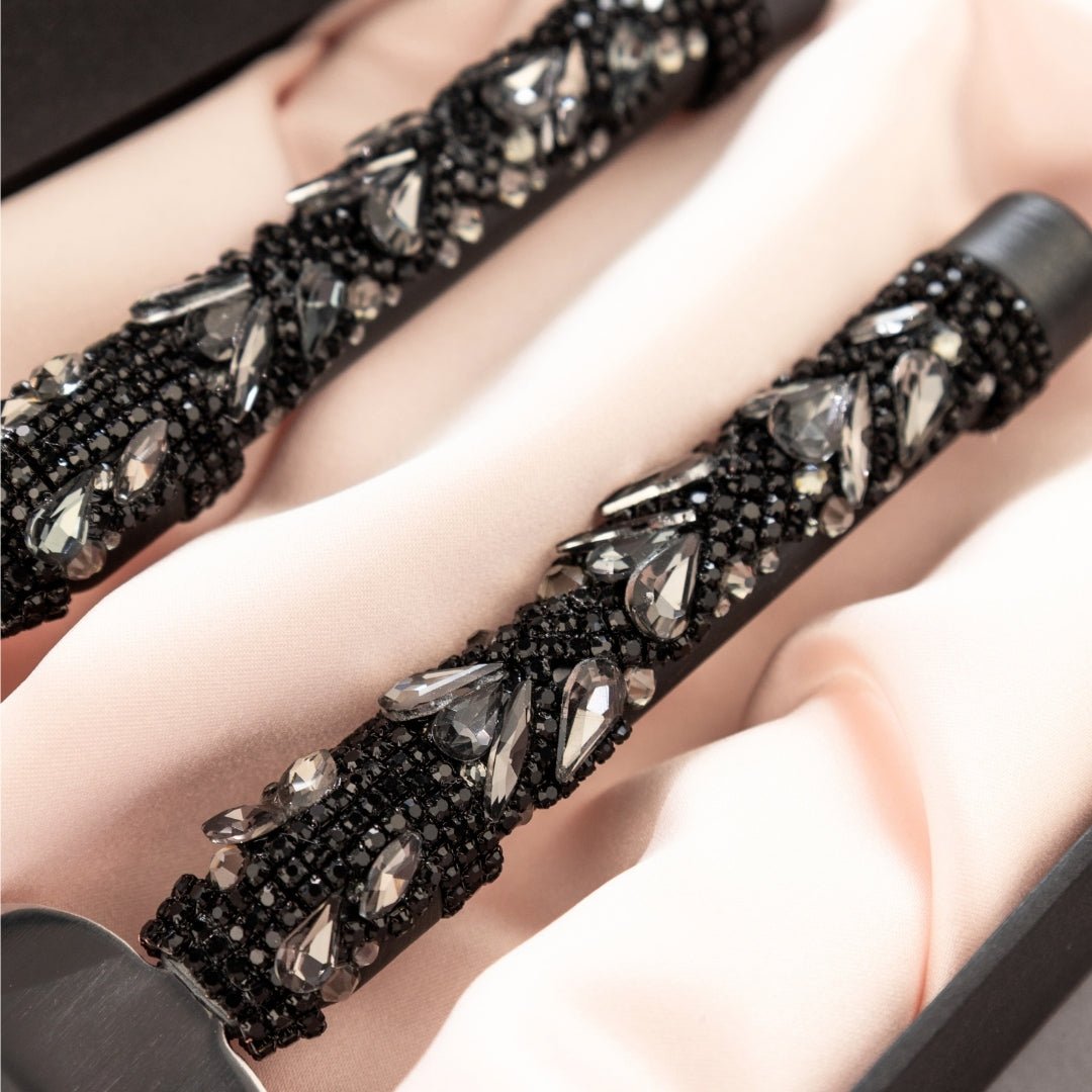 Gothic Black Cake Server & Knife Set - ELENA HONCH