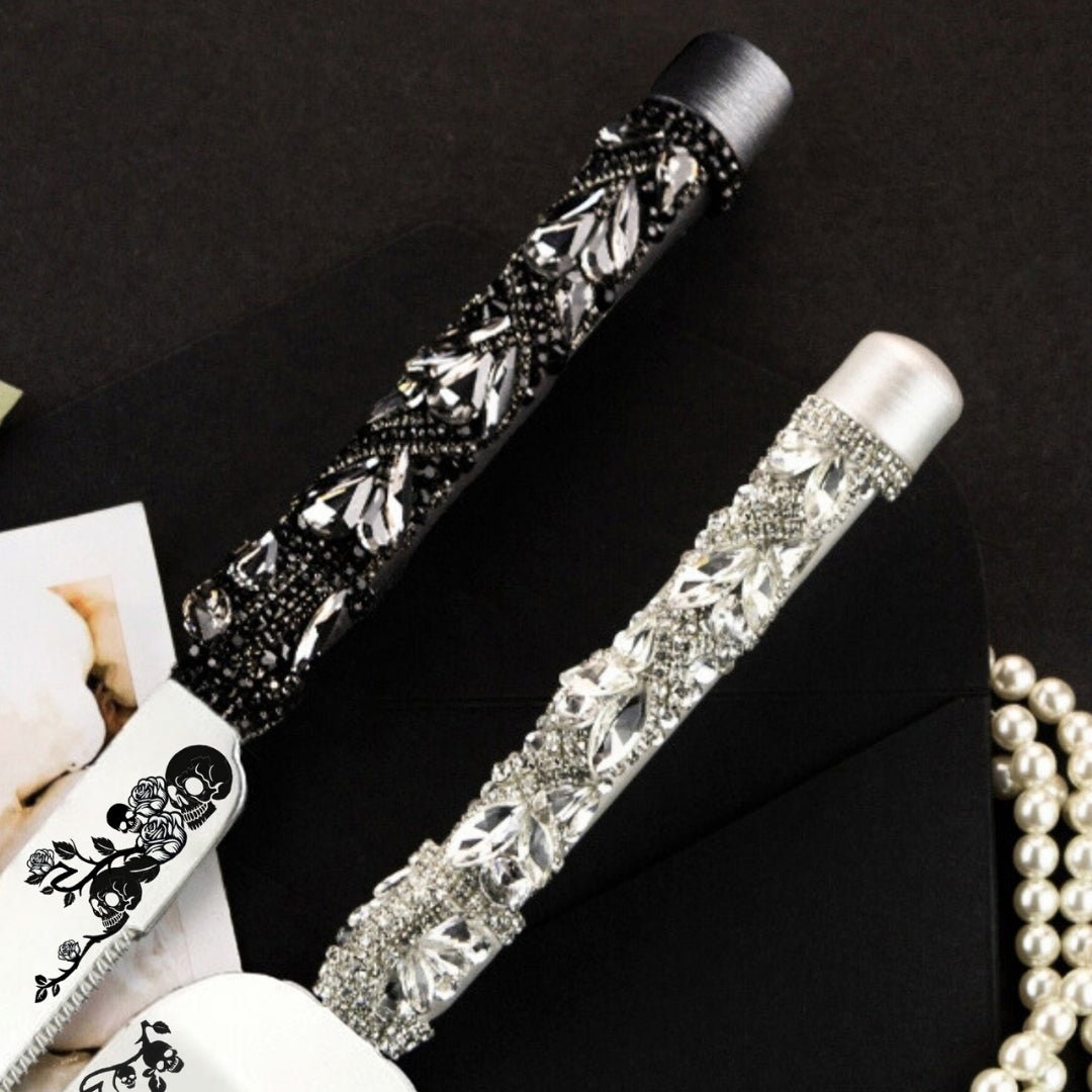 Gothic Cake Server Set in Black & White - ELENA HONCH