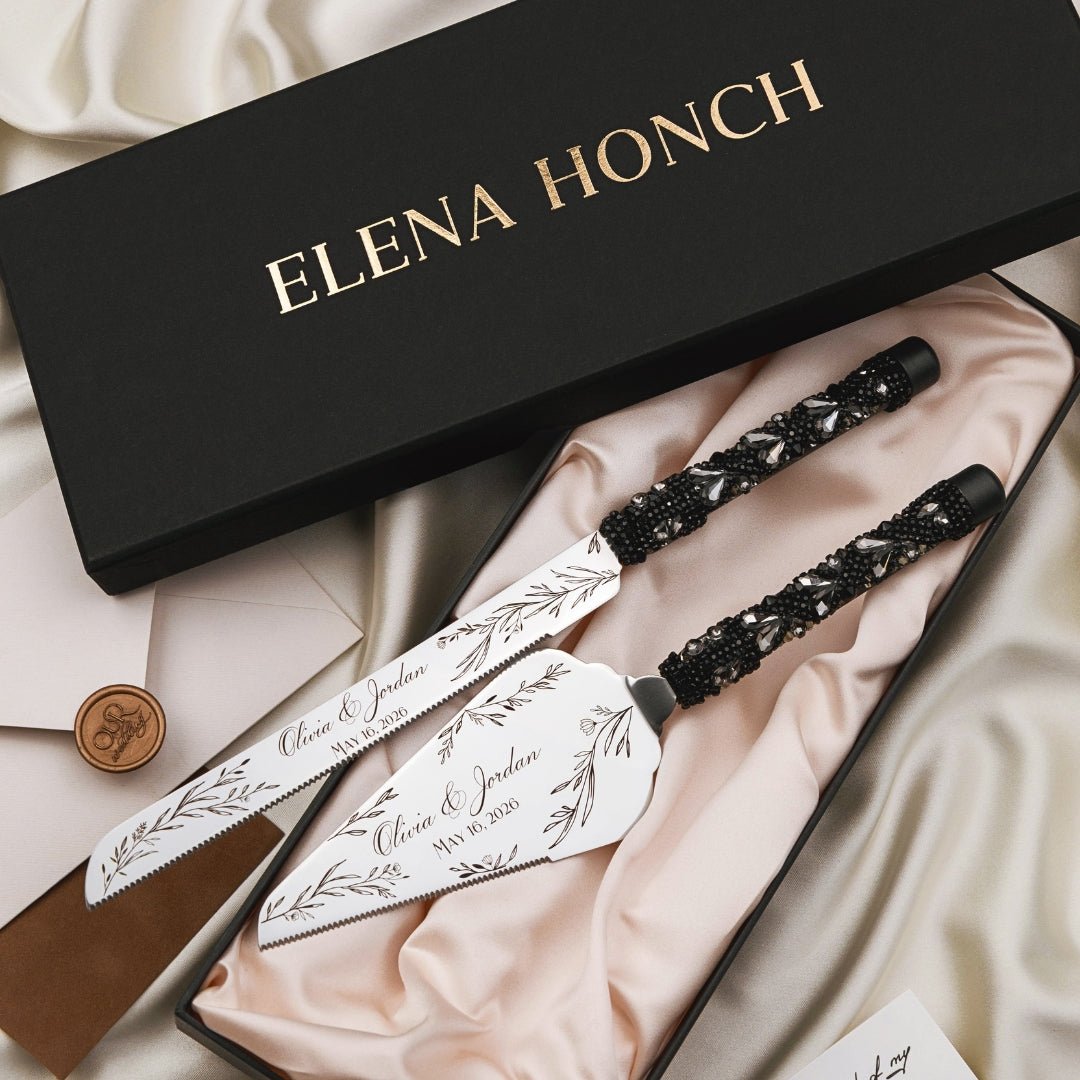 Gothic Cake Set in Black - ELENA HONCH
