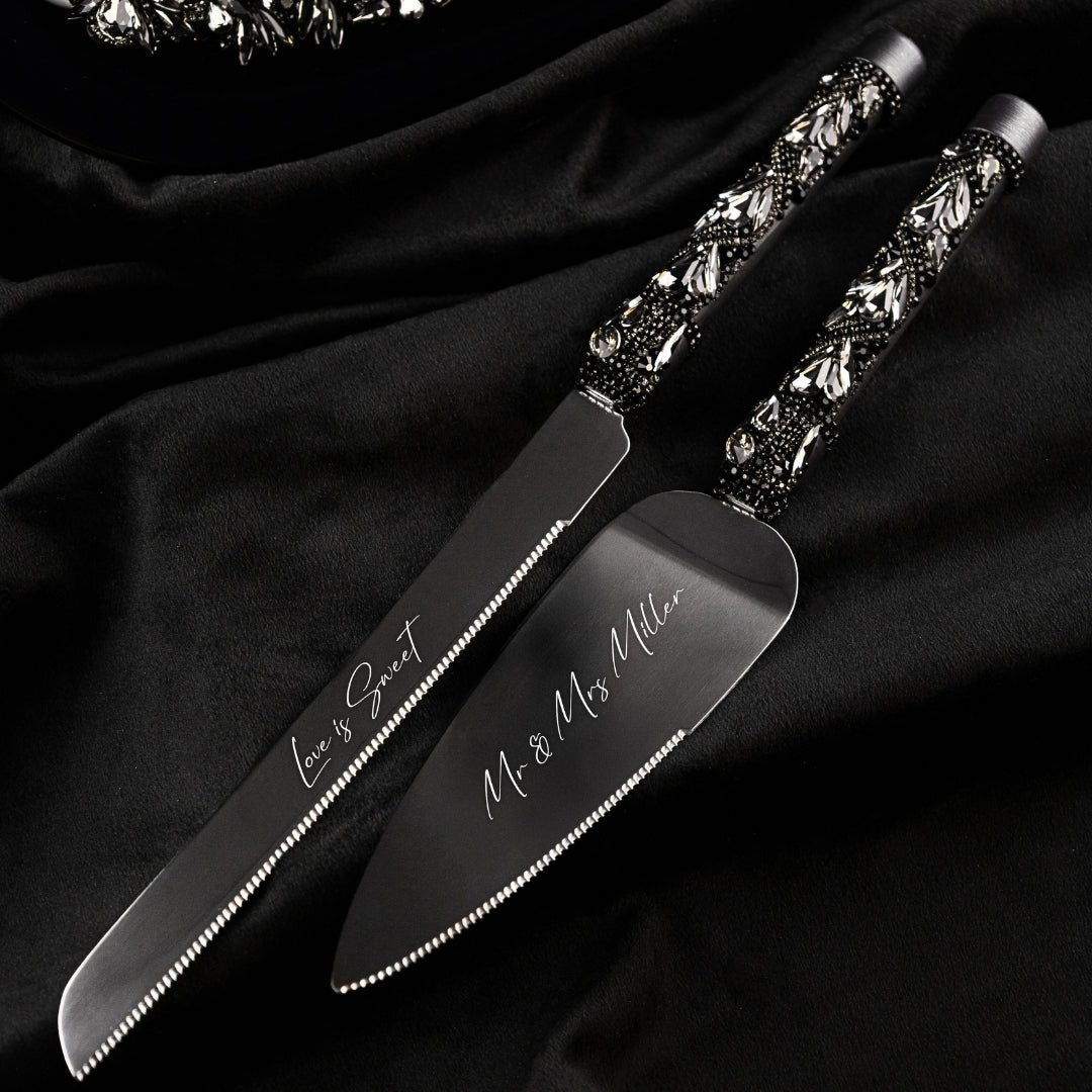 Gothic Set For Cake in Black - ELENA HONCH