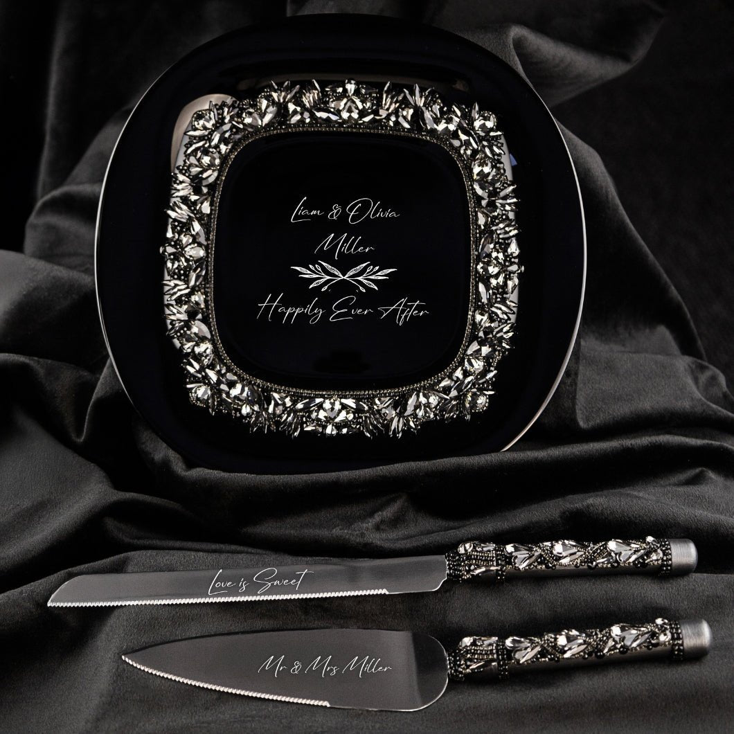 Gothic Set For Cake in Black - ELENA HONCH