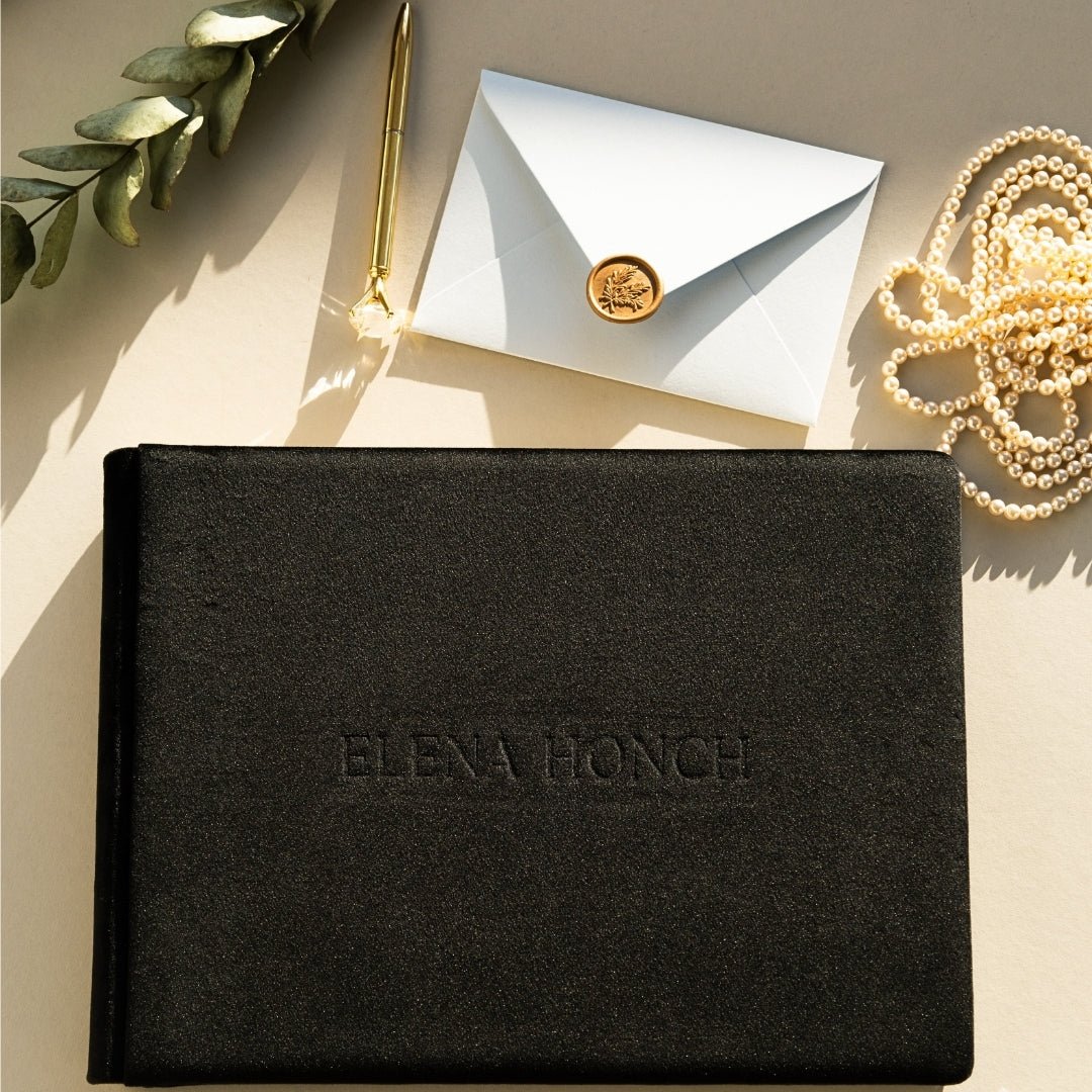 Guestbook in black - ELENA HONCH