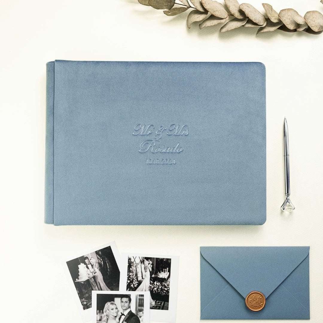 Guestbook in Dusty Blue - ELENA HONCH