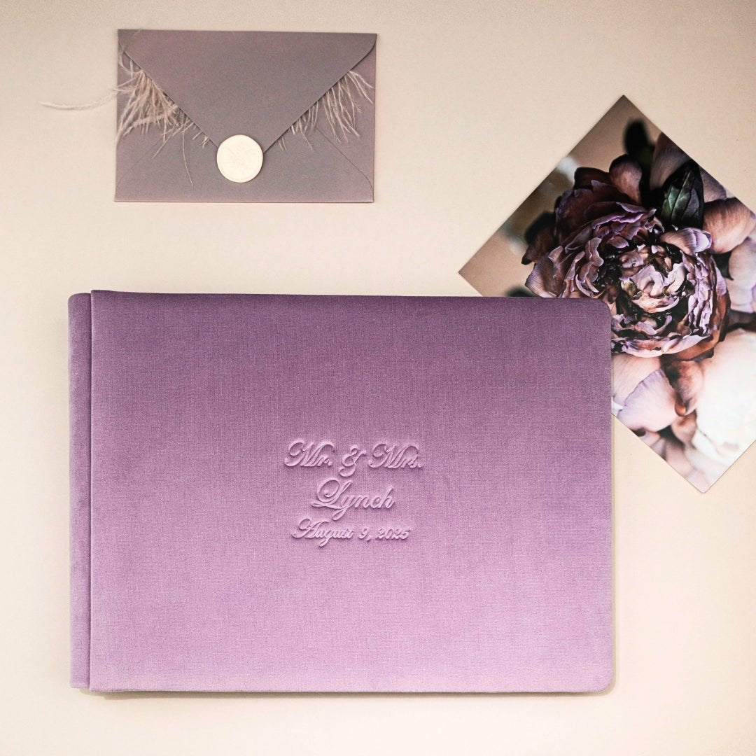 Guestbook in Lavender - ELENA HONCH