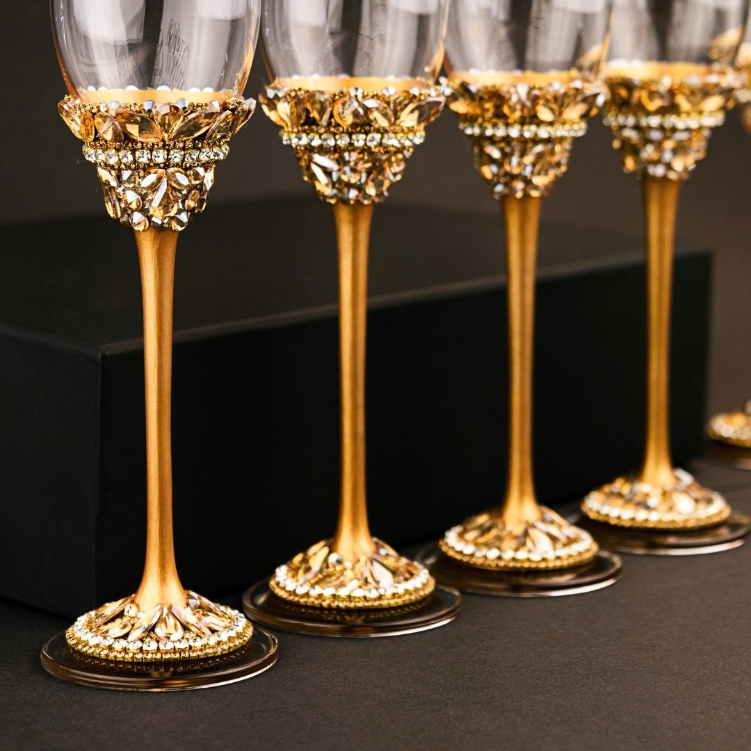 Ivy Flutes In Gold - ELENA HONCH