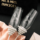 Pearls Margaret Flutes White - ELENA HONCH