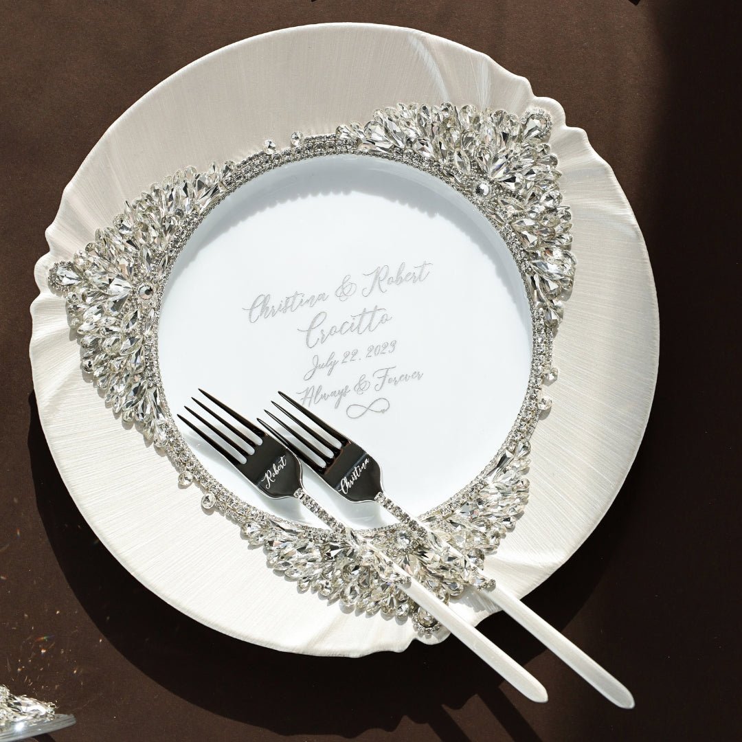Plate And Forks White Set - ELENA HONCH