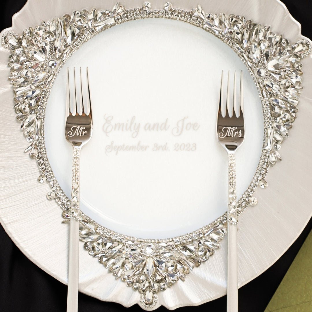 Plate And Forks White Set - ELENA HONCH