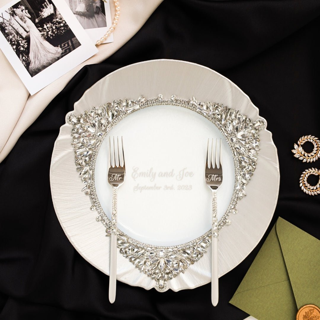 Plate And Forks White Set - ELENA HONCH