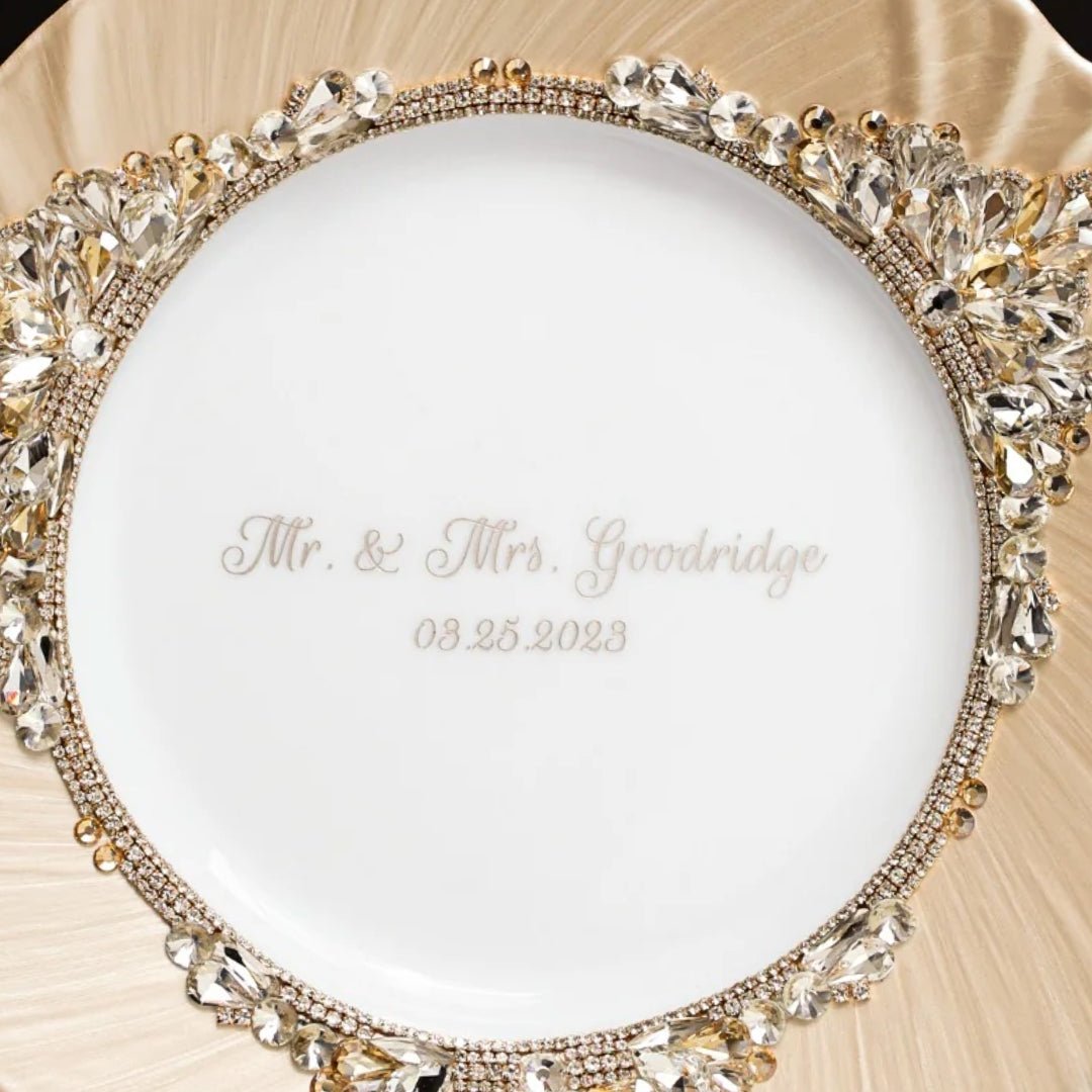 Plate Ivory & Gold - ELENA HONCH