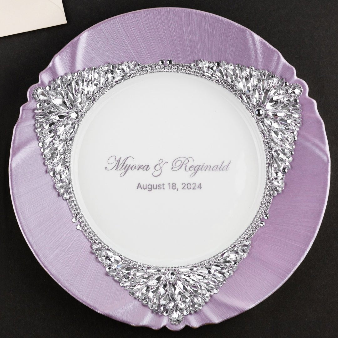 Porcelain Plate in Lavender - ELENA HONCH