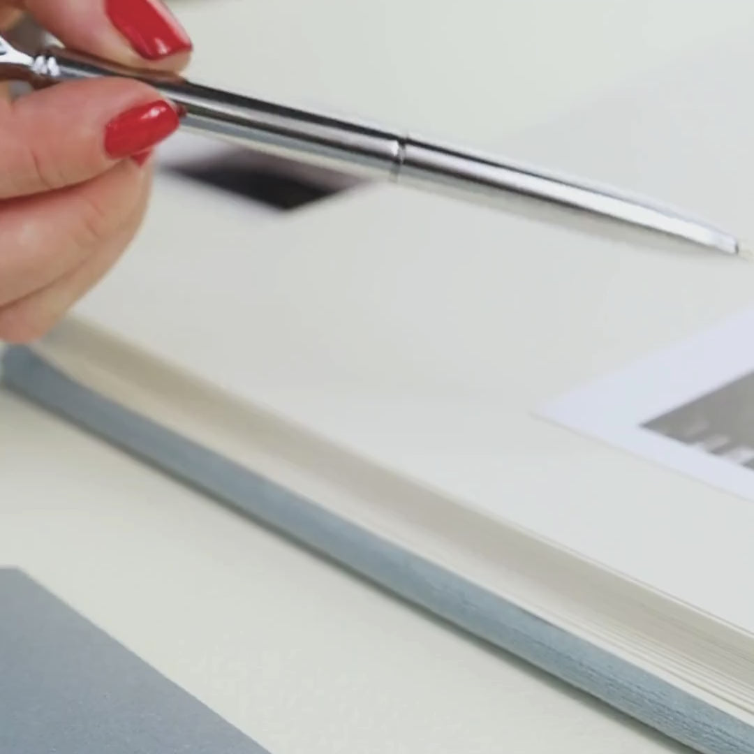 Guest Book in Dusty Blue