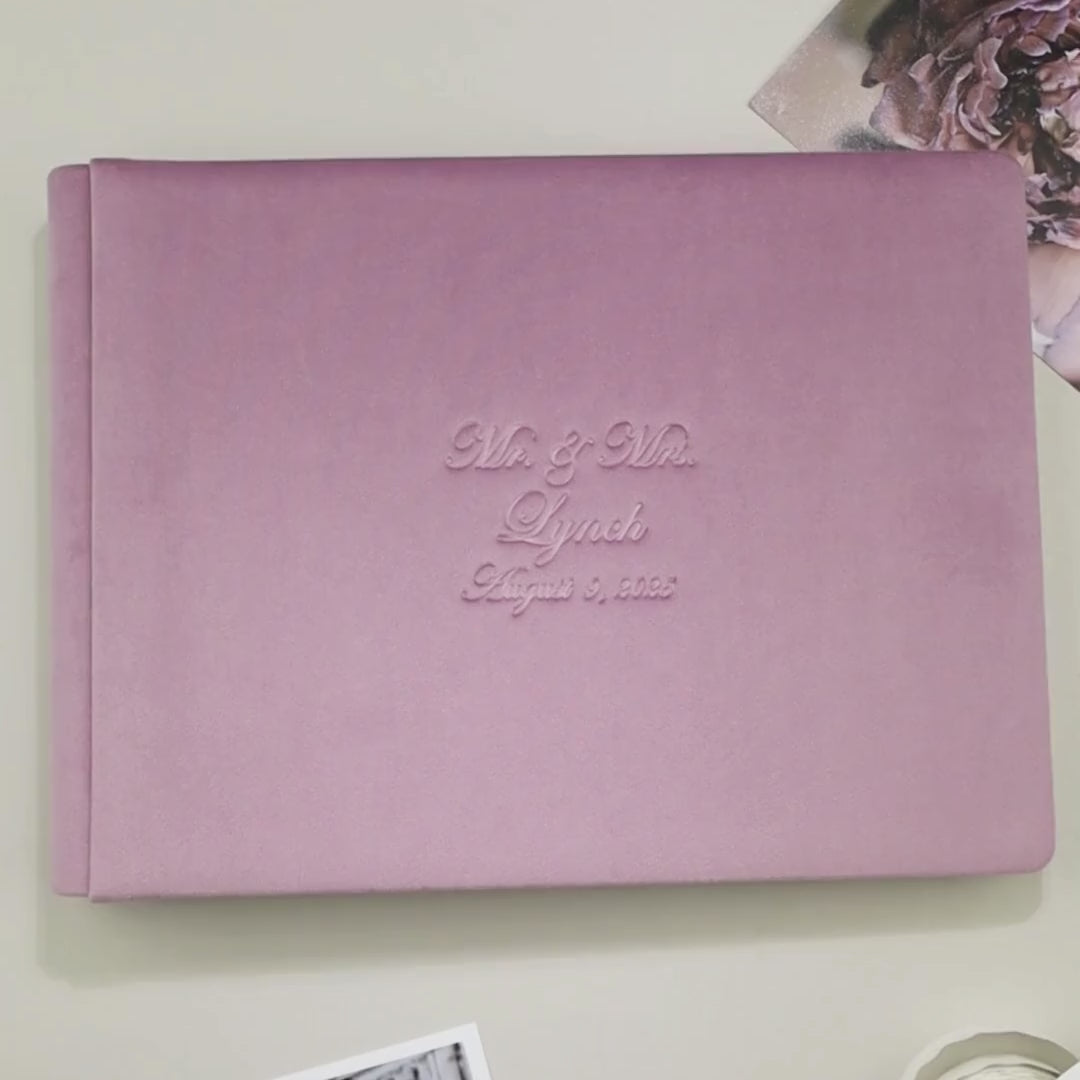 Photo Album in Lavender Anniversary Gift