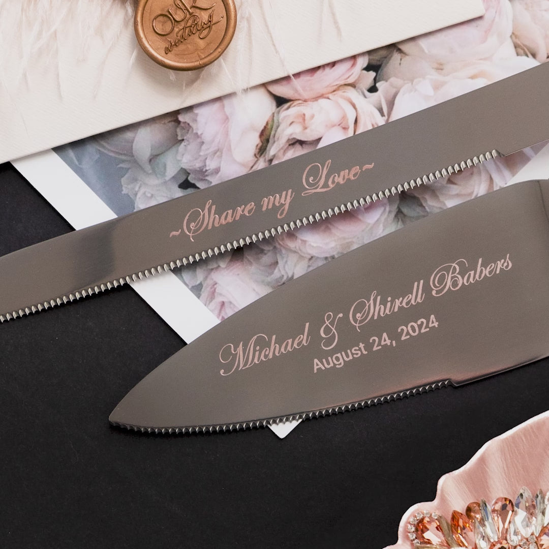 Set For Cake Rose Gold