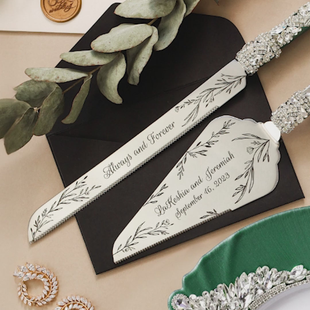 Emerald Set For Cake