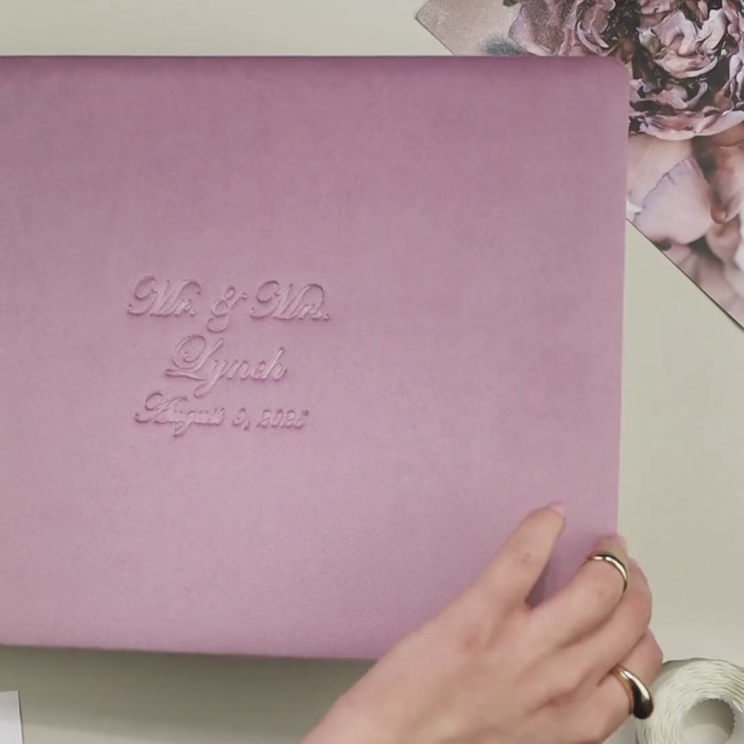 Photo Album in Lavender Anniversary Gift