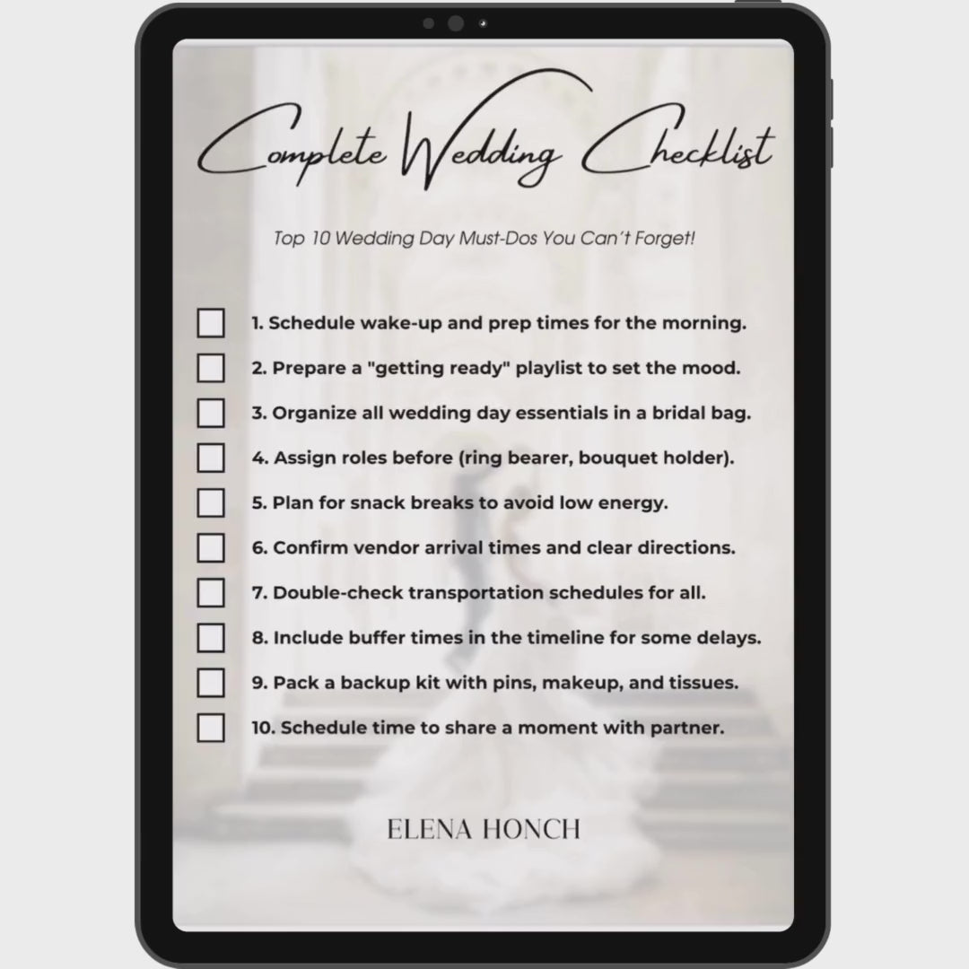 The Ultimate Wedding Planning Checklist and Timeline 12 Months Before Wedding