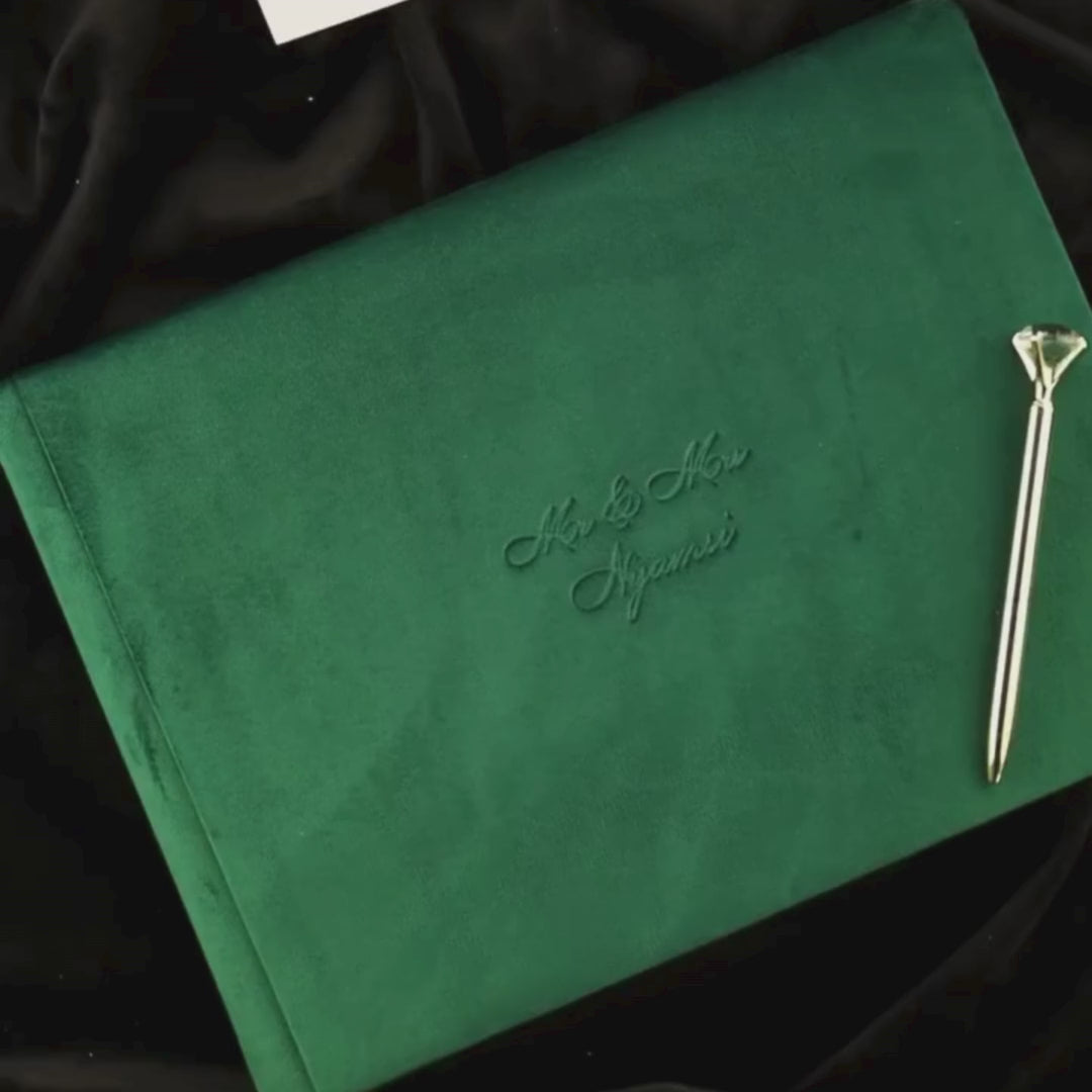 Guest Book in Emerald