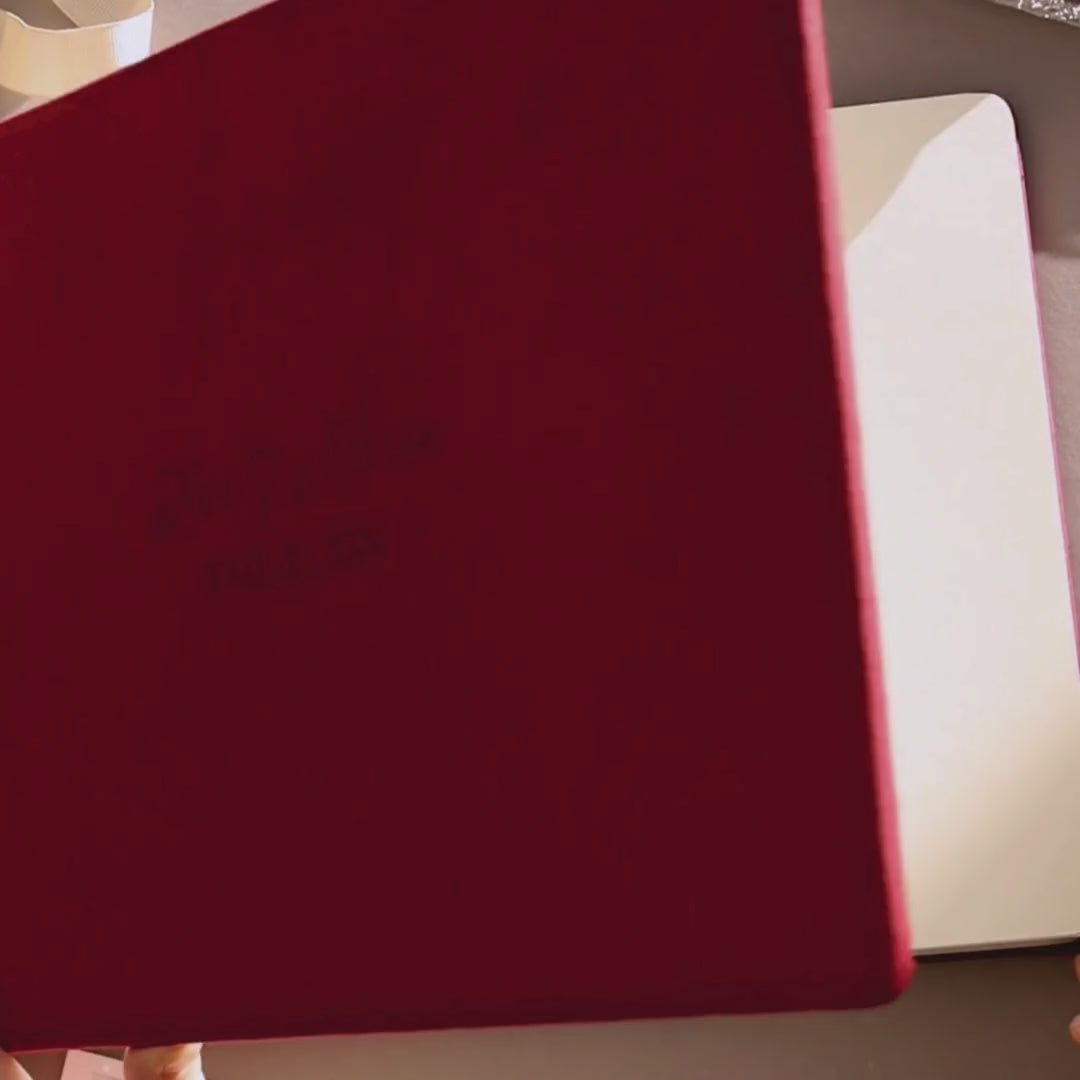 Guest Book in Burgundy