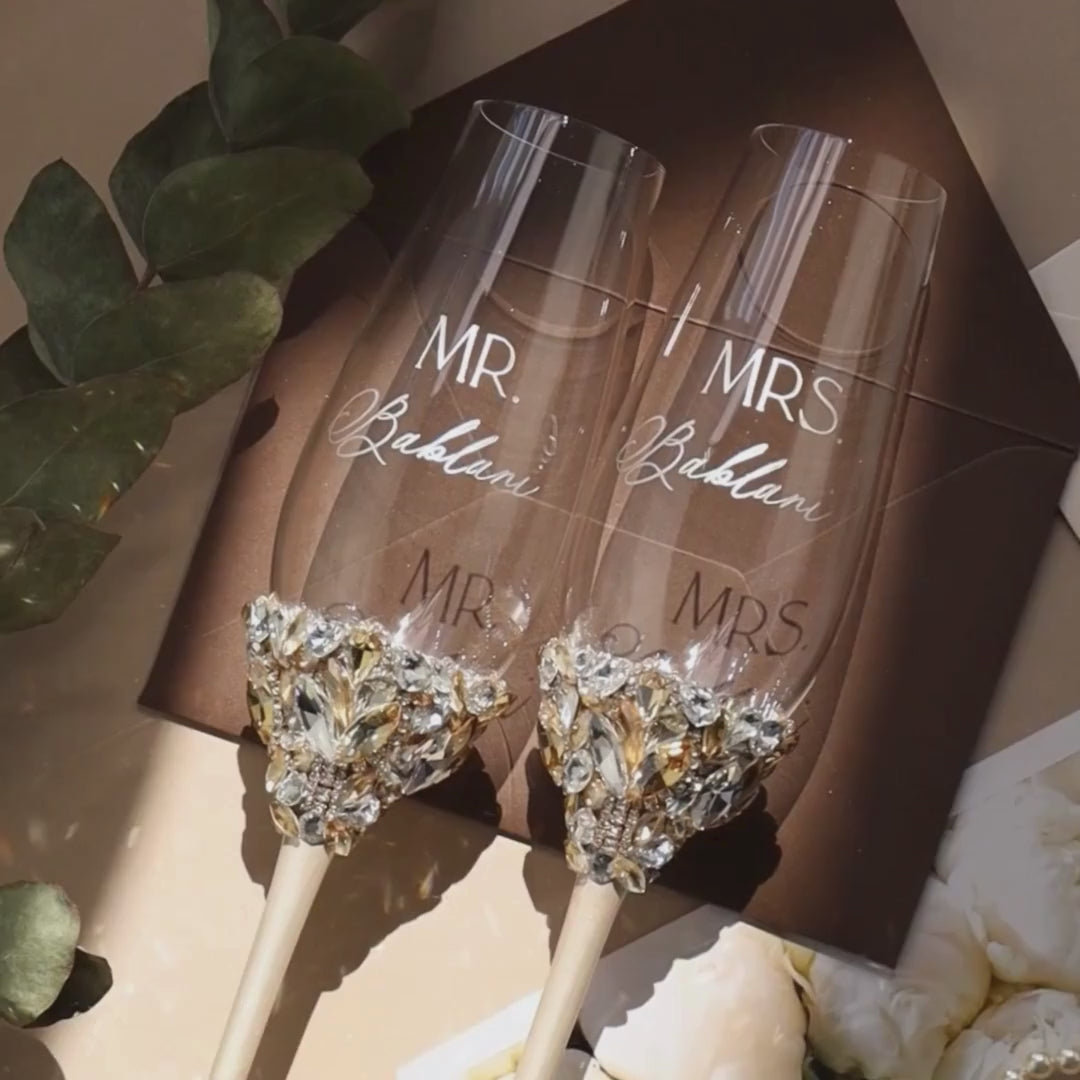 Ruta Glasses Ivory & Gold