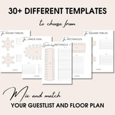 Seating Chart Template - ELENA HONCH
