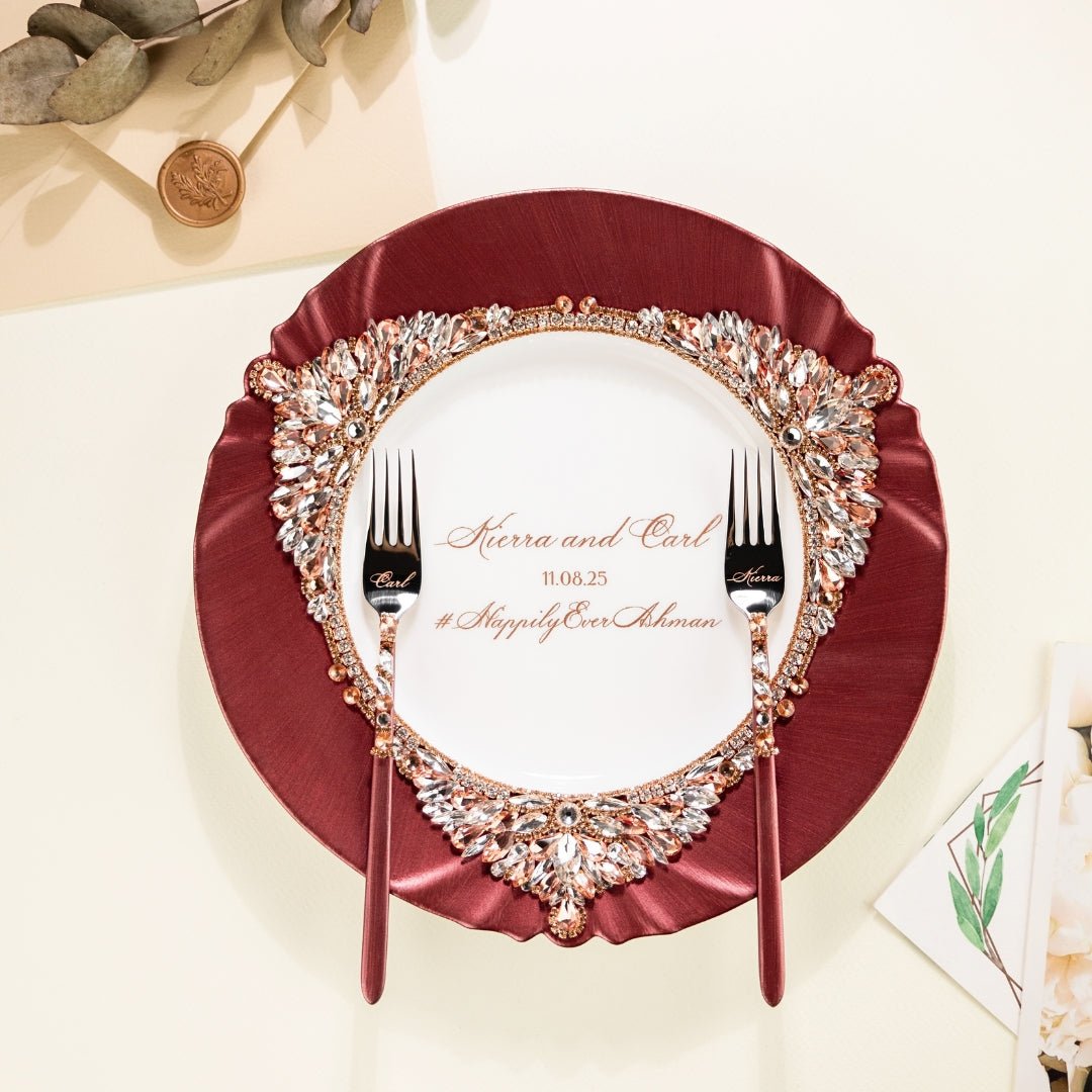 Set for cake in Burgundy - ELENA HONCH