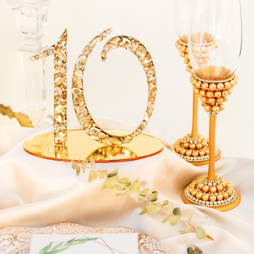 Table Numbers Gold - ELENA HONCH