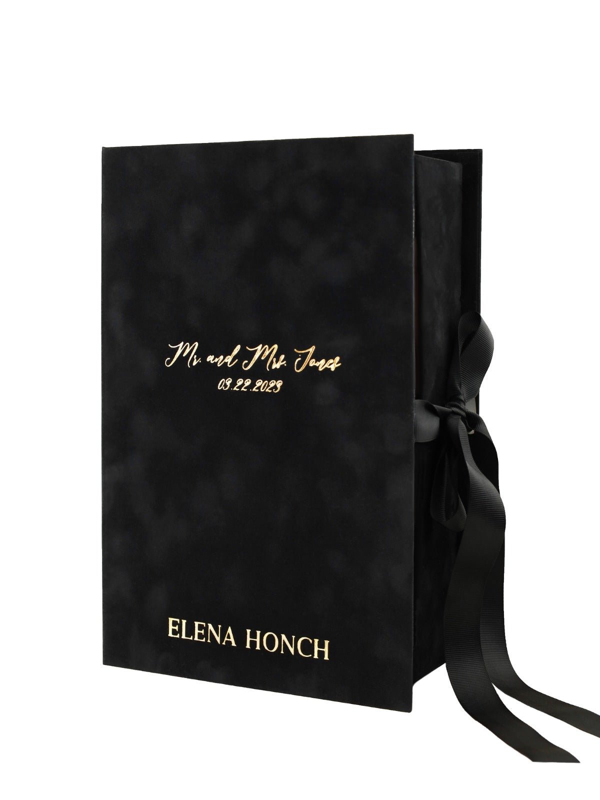 Velvet Gift Box For Flutes With Personalization - ELENA HONCH