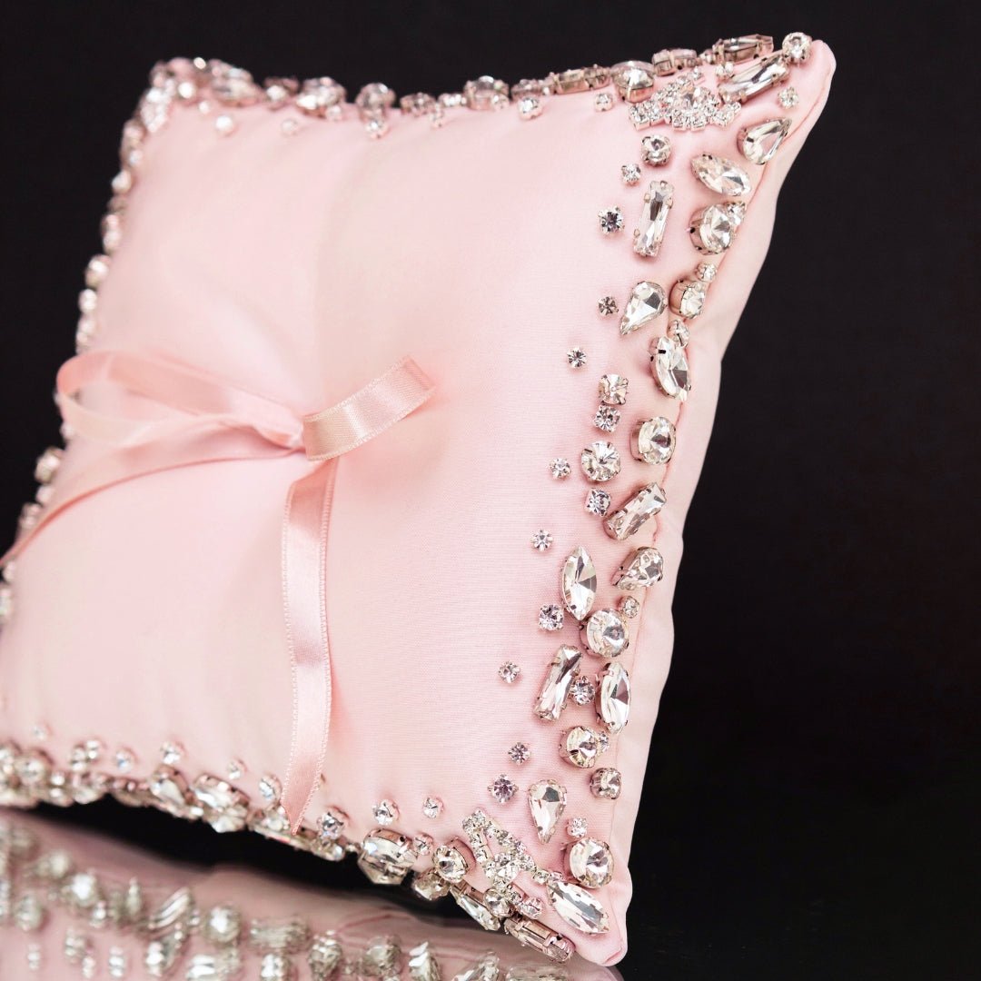 Wedding Pillow For Rings In Blush - ELENA HONCH