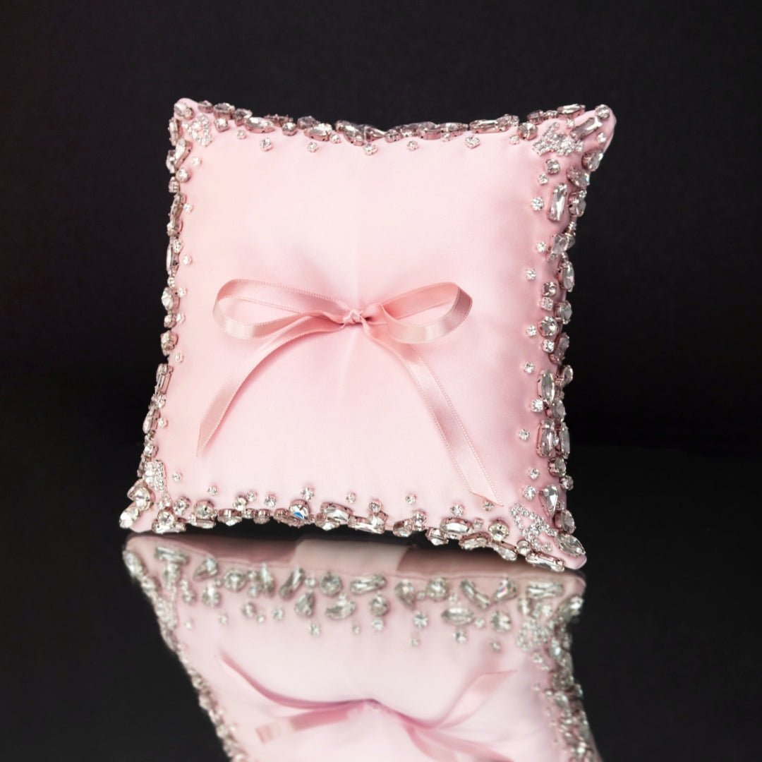 Wedding Pillow For Rings In Blush - ELENA HONCH