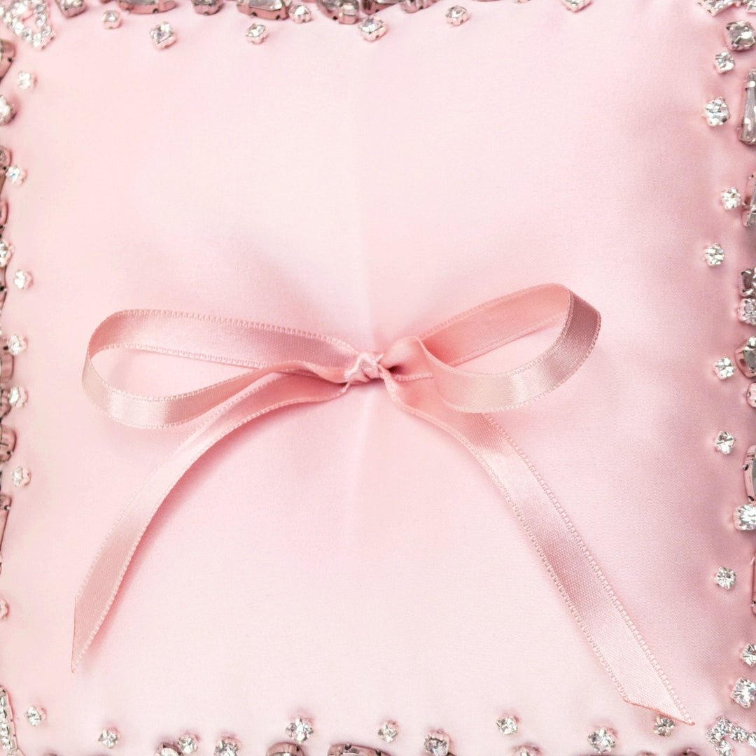 Wedding Pillow For Rings In Blush - ELENA HONCH