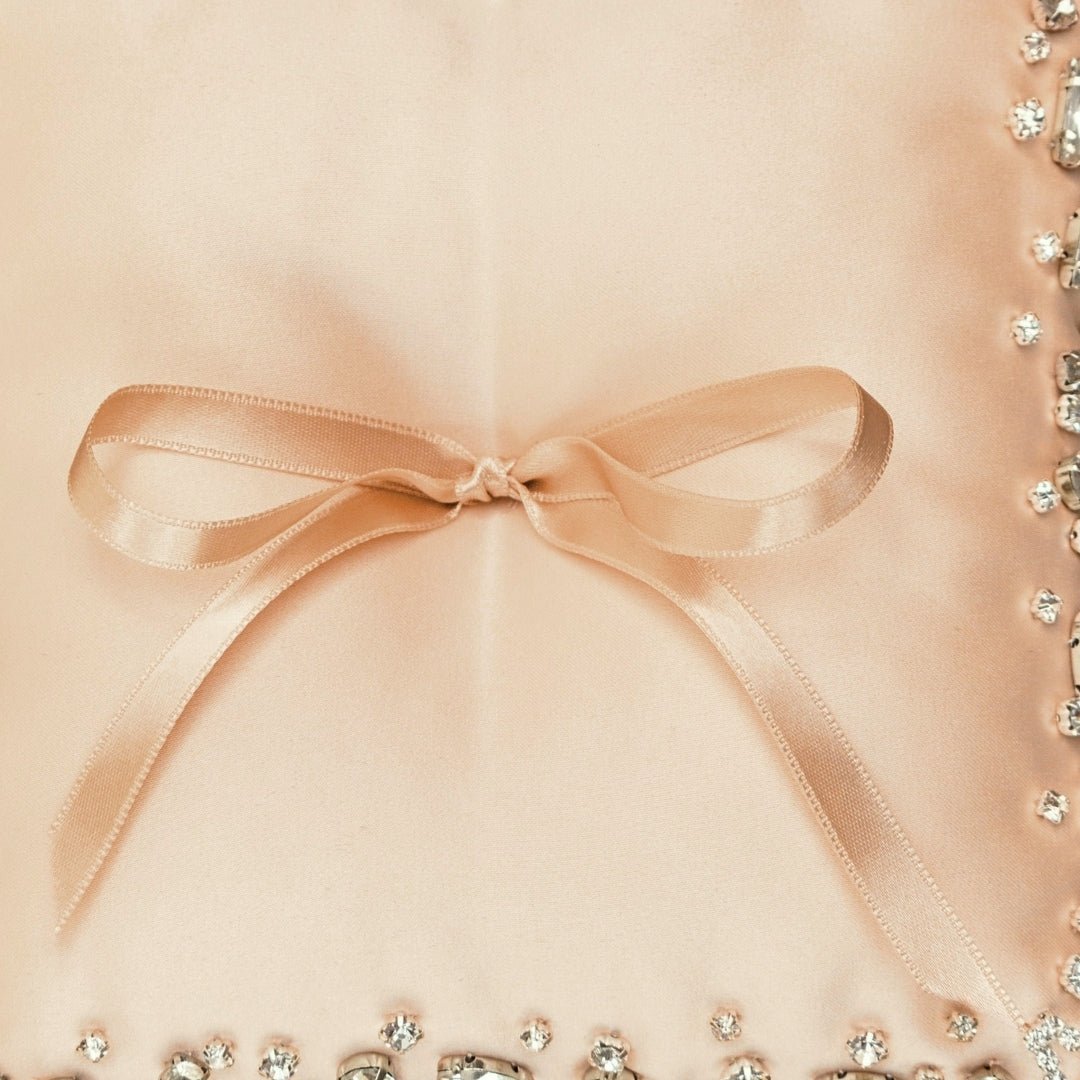 Wedding Pillow For Rings In Champagne - ELENA HONCH
