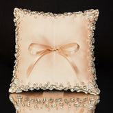 Wedding Pillow For Rings In Champagne - ELENA HONCH