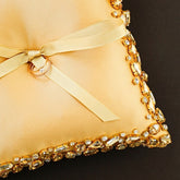 Wedding Pillow For Rings In Gold - ELENA HONCH