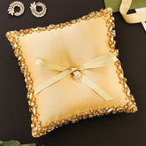 Wedding Pillow For Rings In Gold - ELENA HONCH